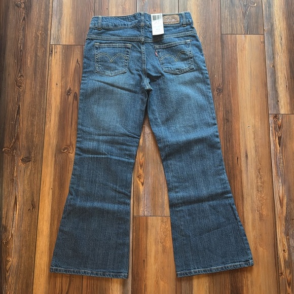 LEVI’S 517 STRETCH Flare Jeans Adjustable Waistband girls size 10 1/2 plus - Picture 5 of 8